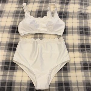 Cupshe high-waisted swim suit